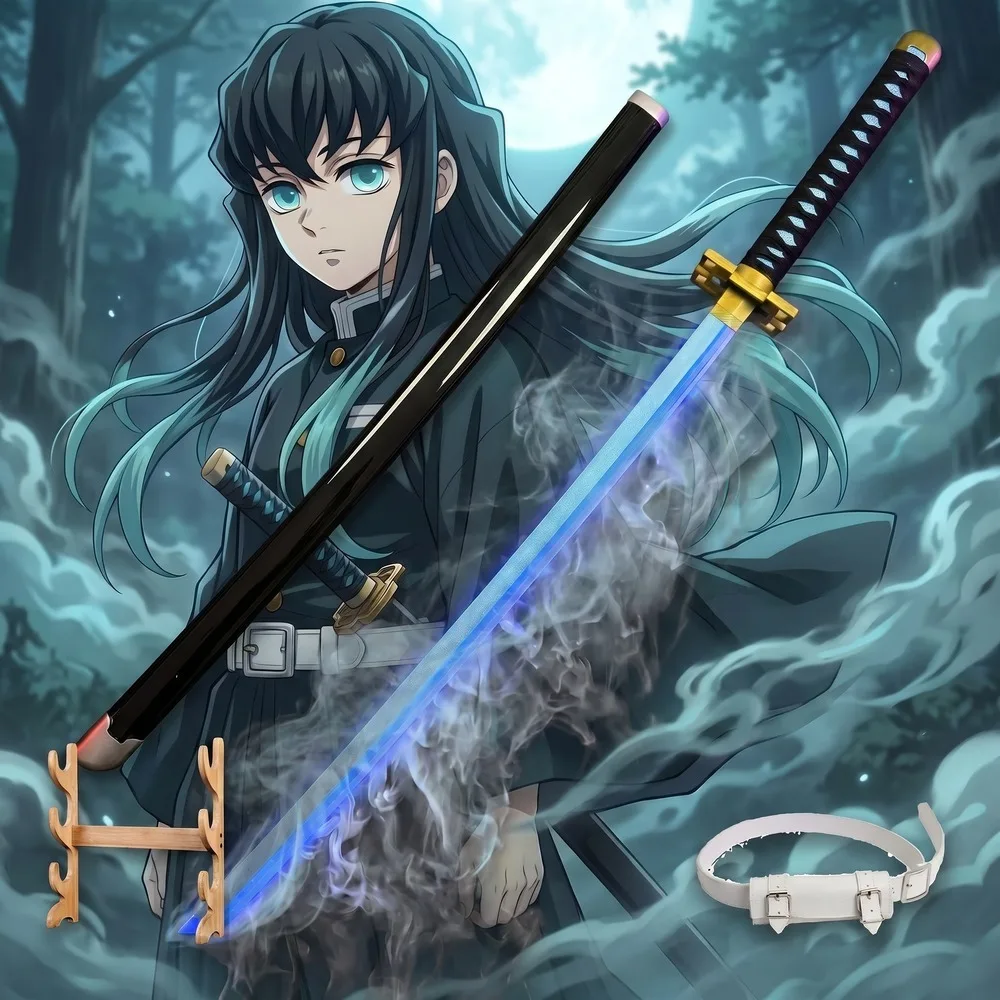 Cosplay Prop Katana - Demon Slayer 104cm 40in Trójfunkcyjny Zestaw