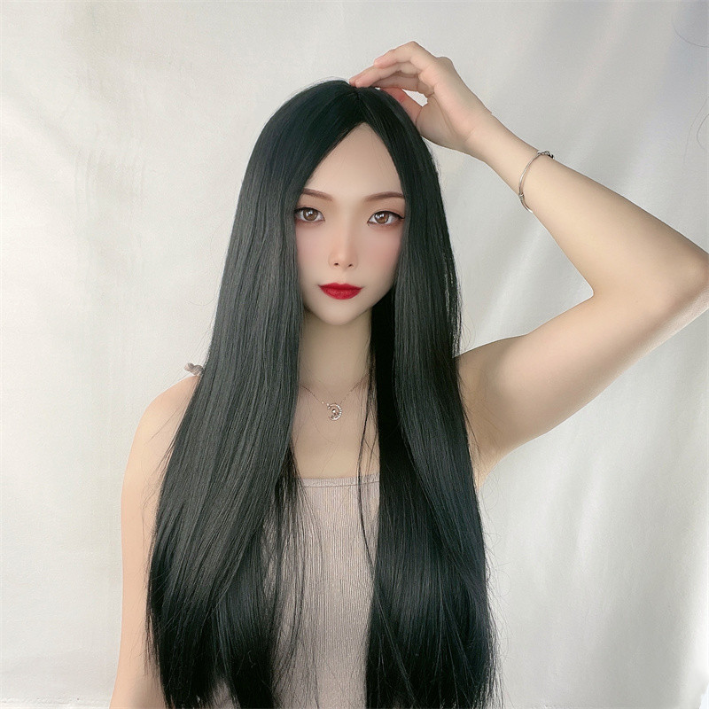 Wig Fiber Net - Długa prosta peruka damska z pełną
